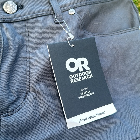 Outdoor Research Lined Work Pants - Storm - Wm 8 - NWT - Picture 2 of 9